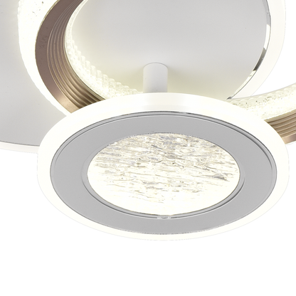 Lustra LED NYXORA 44W, 3 Cercuri, lumina Rece/Calda/Neutra, Alb Lustre LED Default Title Alessandro Design