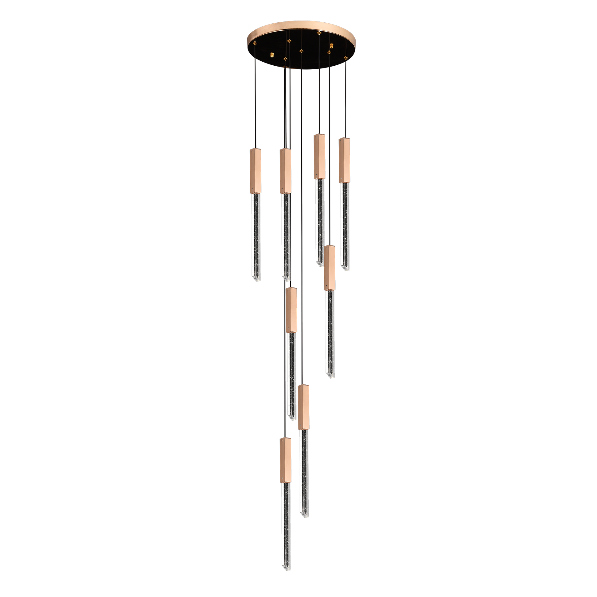 Candelabru Cristal LED BEAMLUX Supremo ,22W, Lumina Calda/Neutra/Rece, Diametru 35cm Auriu Candelabre Cristal Default Title Alessandro Design