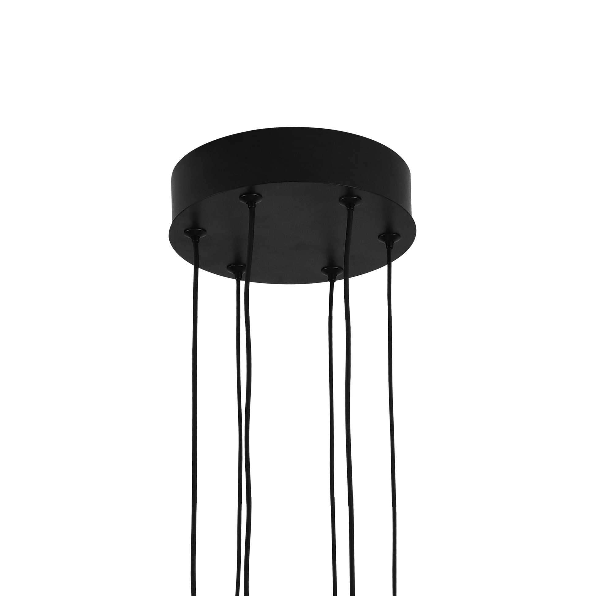Lustra LED cu telecomanda ,Suspendata 71W, 3 Elemente, lumina Rece/Calda/Neutra, Dimabila, Inaltime Reglabila, Negru Lustre LED cu Telecomanda Default Title Alessandro Design