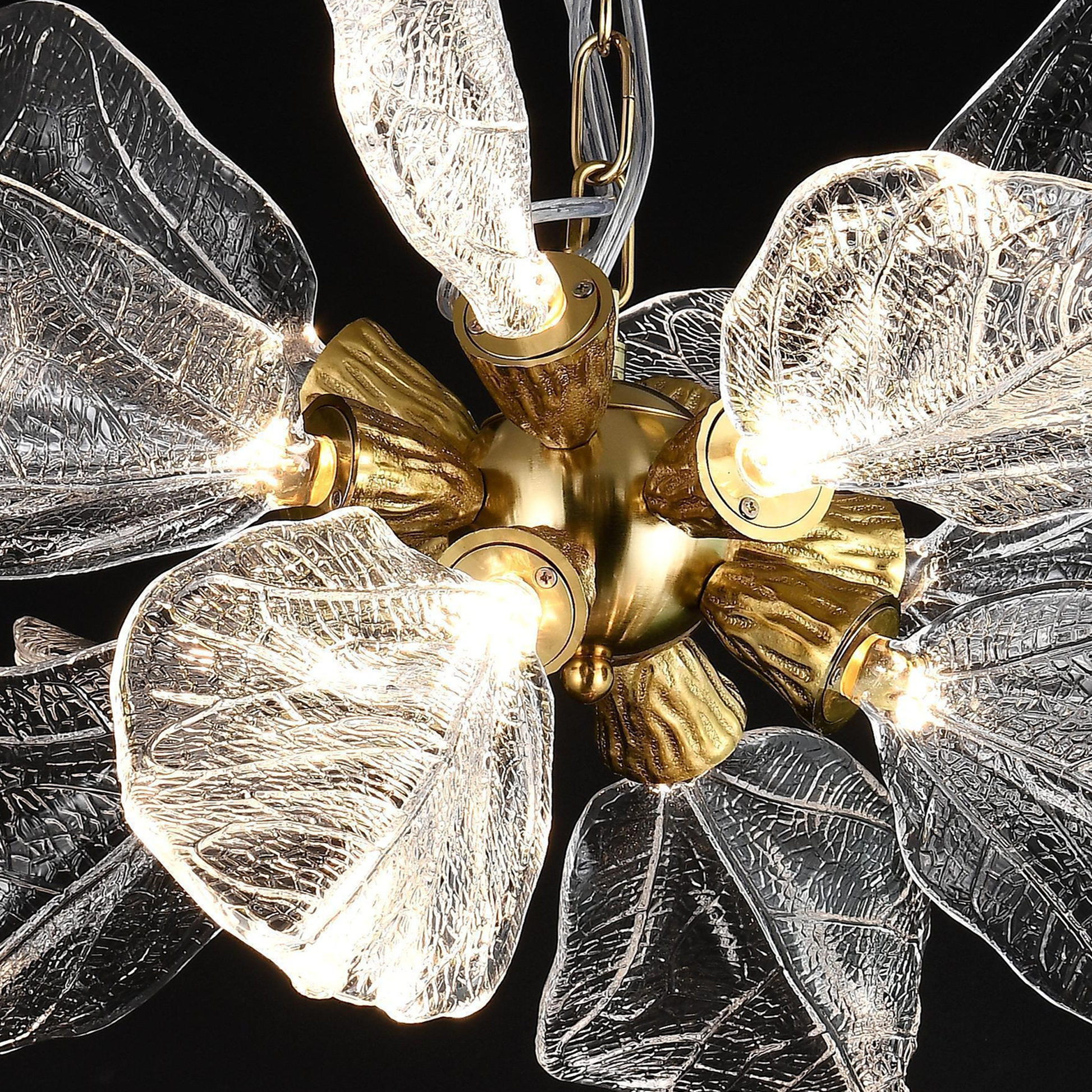 Candelabru Rasina LED CM6083/D800 45W, Diametru 50cm, Bronz Candelabre Moderne Default Title Alessandro Design