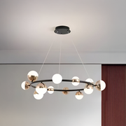 Lustră Suspendată LED Acril Estella cu Telecomandă, 30W, Dimabilă, 3000K/4000K/6000K, Auriu, Metal și Acril Lustre LED cu Telecomanda Default Title Alessandro Design