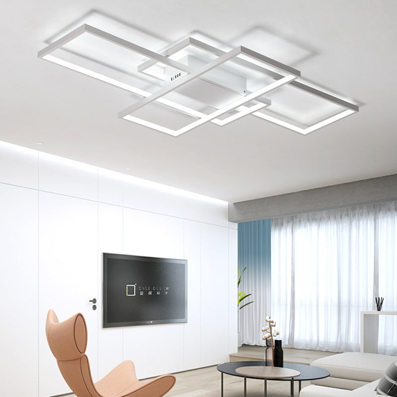Lustra LED cu telecomanda LANDYN 78W, lumina Rece/Calda/Neutra, Dimabila, Alb Lustre LED cu Telecomanda Default Title Alessandro Design