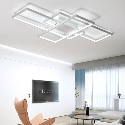 Lustra LED cu telecomanda LANDYN 78W, lumina Rece/Calda/Neutra, Dimabila, Alb Lustre LED cu Telecomanda Default Title Alessandro Design