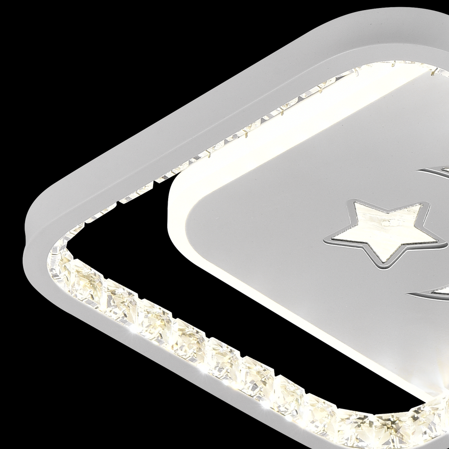Lustra LED PERU 38W, 2 Patrate, lumina Rece/Calda/Neutra, Alb Lustre LED Default Title Alessandro Design