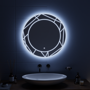 Oglinda LED Touch ASTRIX, 60cm, 6000K, Dimabila, Sistem Dezaburire Oglinzi Korman E Default Title Alessandro Design