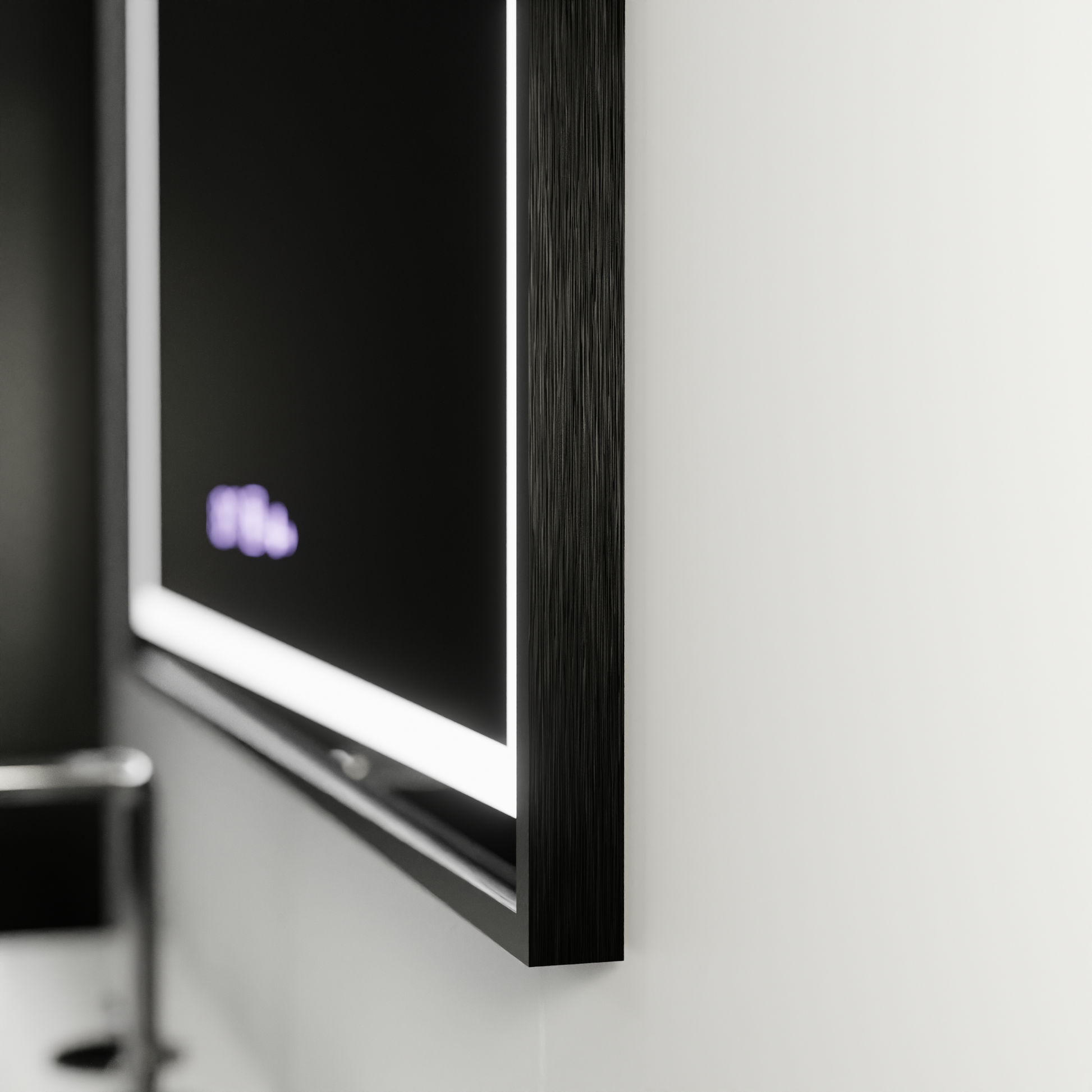 Oglinda LED Rectangulara, 80x60cm, Verite Majeste Noir Motion Glow Marcello, Sistem Dezaburire, Ceas & Termometru, Dimabila Oglinzi Marcello Default Title Alessandro Design