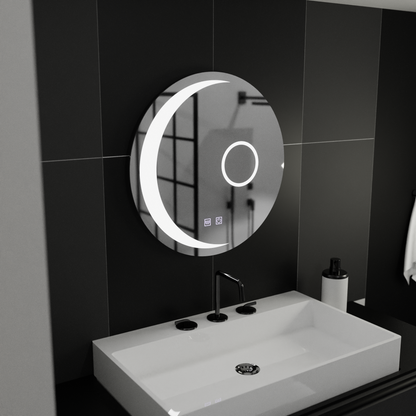 Oglinda LED Rotunda, 80cm, Orbis Touch, Sistem Dezaburire, Dimabila, E31S/80X80 Oglinzi Korman E Default Title Alessandro Design