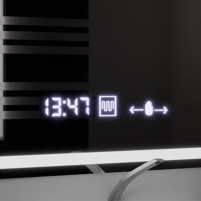 Oglinda LED Rectangulara, 120x80cm, Souverain MotionGlow Marcello, Sistem Dezaburire, Ceas & Termometru, Lupa Cosmetica, Dimabila Oglinzi Marcello Default Title Alessandro Design