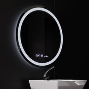Oglinda LED Rotunda, Diametru 50cm, Celeste MotionGlow Marcello, Sistem Dezaburire, Ceas & Termometru, Dimabila, Lumina Calda Neutra Rece 3000K/4000K/6000K Oglinzi Marcello Default Title Alessandro Design