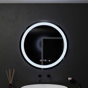 Oglinda LED Rotunda, 60cm, Celeste MotionGlow Marcello, Sistem Dezaburire, Ceas & Termometru, Dimabila, Lumina Calda Neutra Rece 3000K/4000K/6000K Oglinzi Marcello Default Title Alessandro Design