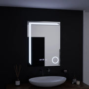 Oglinda LED Rectangulara, 60x80cm, Precision MotionGlow Marcello, Sistem Dezaburire, Ceas & Termometru, Lupa Cosmetica, Dimabila Oglinzi Marcello Default Title Alessandro Design
