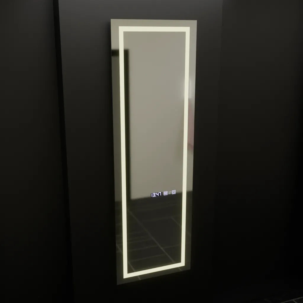 Oglinda LED Rectangulara, 45x140cm, Giulia Senzor Radar Marcello, Sistem Dezaburire, Ceas & Termometru, Dimabila, Dressing Couture Oglinzi Dressing Default Title Alessandro Design