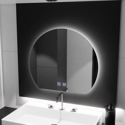 Oglinda LED Semiluna, 60x54, Soluna Touch, Sistem Dezaburire, Dimabila Oglinzi Korman E Default Title Alessandro Design