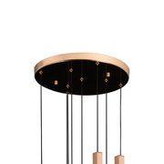 Candelabru Cristal LED BEAMLUX Supremo ,22W, Lumina Calda/Neutra/Rece, Diametru 35cm Auriu Candelabre Cristal Default Title Alessandro Design