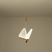 Lustră Suspendată LED Acril Butterfly 9W, Lumina Calda/Neutra/Rece 3000K/4000K/6000K, Auriu, Metal și Acril, Inaltime Reglabila Lustre LED Default Title Alessandro Design