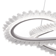 Lustra LED cu Telecomanda LT187WH, Cristal si Metal, 52W, Dimabila, Inaltime Reglabila, lumina Rece/Calda/Neutra, Iluminat Luxos Lustre LED cu Telecomanda Default Title Alessandro Design