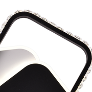 Lustra LED cu cristal PRISMIQ 39W, 3 Patrate, lumina Rece/Calda/Neutra, Negru Lustre LED Default Title Alessandro Design