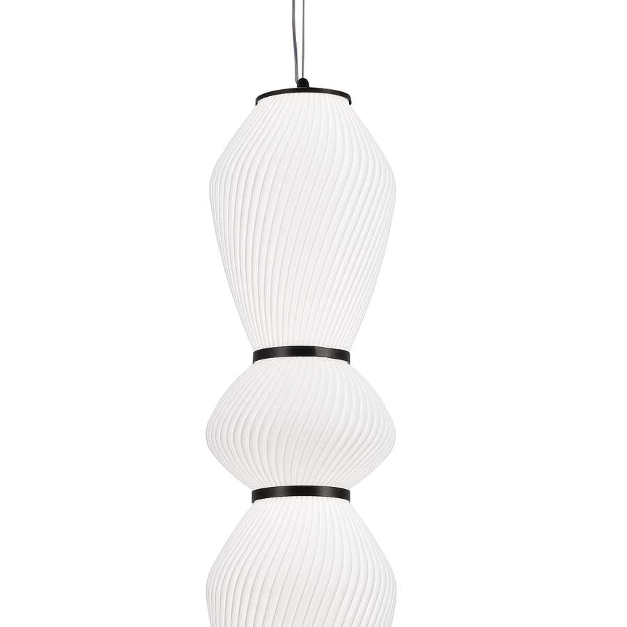 Lustra LED Suspendata cu Telecomanda 77W, LM510/5BK, Inaltime Reglabila, Lumina Calda/Rece/Neutra 3000K/4000K/6000K, Alb, Metal Lustre LED cu Telecomanda Default Title Alessandro Design