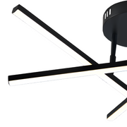 Lustra LED cu telecomanda 41W, 3 Elemente, Liniara, lumina Rece/Calda/Neutra, Dimabila, Negru Lustre LED cu Telecomanda Default Title Alessandro Design