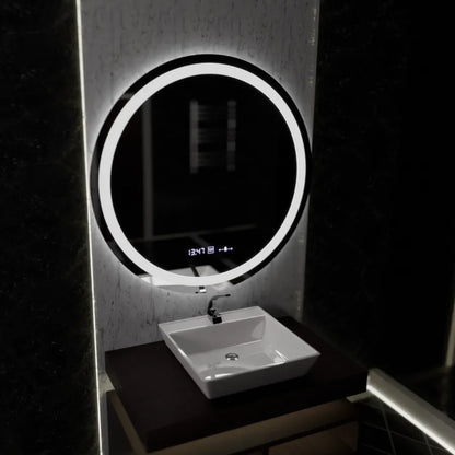 Oglinda LED Rotunda, 100cm, Celeste MotionGlow Marcello, Sistem Dezaburire, Ceas & Termometru, Dimabila Oglinzi Marcello Default Title Alessandro Design