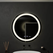 Oglinda LED Rotunda, 60cm, Celeste MotionGlow Marcello, Sistem Dezaburire, Ceas & Termometru, Dimabila, Lumina Calda Neutra Rece 3000K/4000K/6000K Oglinzi Marcello Default Title Alessandro Design