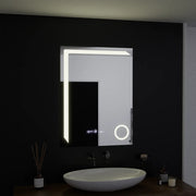 Oglinda LED Rectangulara, 60x80cm, Precision MotionGlow Marcello, Sistem Dezaburire, Ceas & Termometru, Lupa Cosmetica, Dimabila Oglinzi Marcello Default Title Alessandro Design