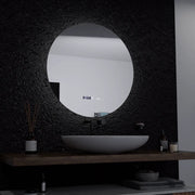 Oglinda LED Rotunda, 60cm, Serenite MotionGlow Marcello, Sistem Dezaburire, Ceas & Termometru, Dimabila Oglinzi Marcello Default Title Alessandro Design
