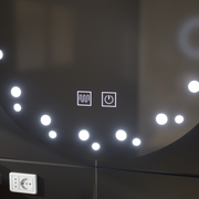 Oglinda LED Touch Ivory, Sistem Dezaburire, Diametru 60cm, Lumina Rece 6000K Oglinzi Korman E Default Title Alessandro Design