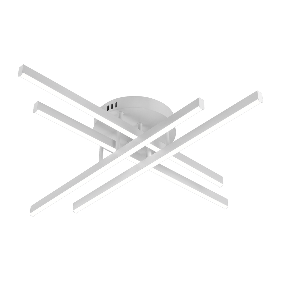 Lustra LED cu Telecomanda GIO, 54W, 4 Elemente, Lumina Rece/Clada/Neutra, Dimabila, Alb Lustre LED cu Telecomanda Default Title Alessandro Design