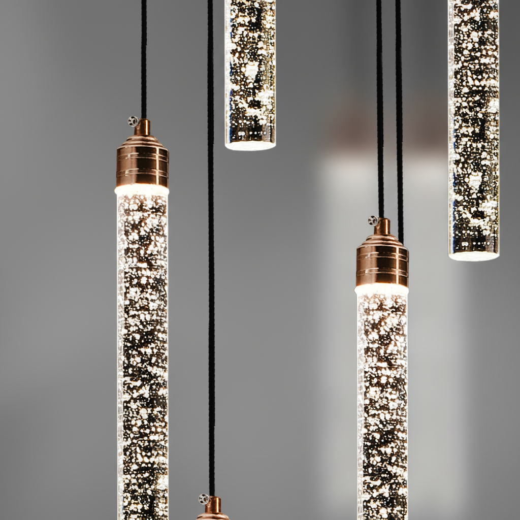 Candelabru Cristal LED 21W, VERTILUX Supremo, Lumina Calda/Neutra/Rece, Diametru 35cm Auriu Candelabre Cristal Default Title Alessandro Design