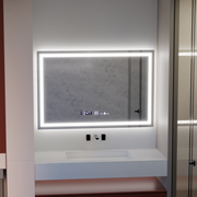 Oglinda LED Rectangulara 120x80cm Vérité MotionGlow Marcello, Sistem Dezaburire, Ceas & Termometru, Dimabila Oglinzi Marcello Default Title Alessandro Design