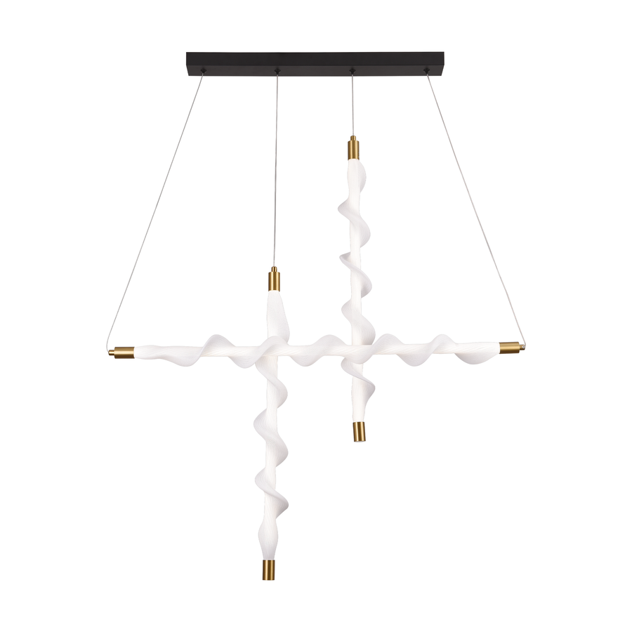 Lustra LED Suspendata Acril UNDA Bishop, 22W, Lumina 3000/4000/6000K, Alb, Inaltime Reglabila Lustre Moderne Default Title Alessandro Design