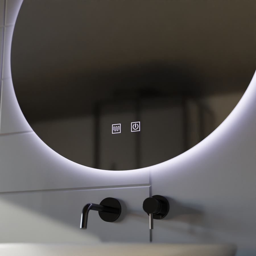 Oglinda LED Rotunda, 70cm, Isolda, Touch, Sistem Dezaburire Oglinzi Korman E Default Title Alessandro Design