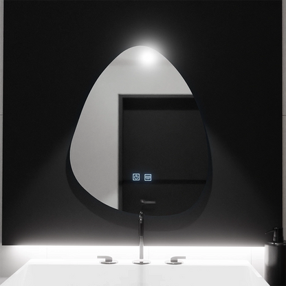 Organické LED zrkadlo 80x60cm, Fluido Touch, Demister System, Stmievateľné