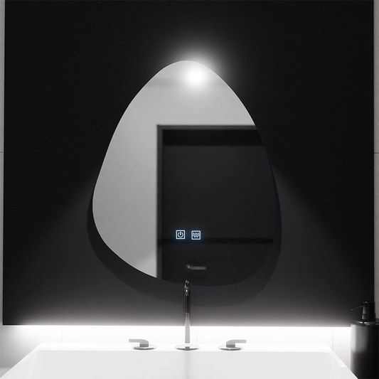 Organické LED zrkadlo 80x60cm, Fluido Touch, Demister System, Stmievateľné