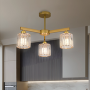 Lustra Clasica Moderna LC110/3GD cu Cristal, 3x E27, Auriu, Metal si Cristal Lustre Clasice Default Title Alessandro Design
