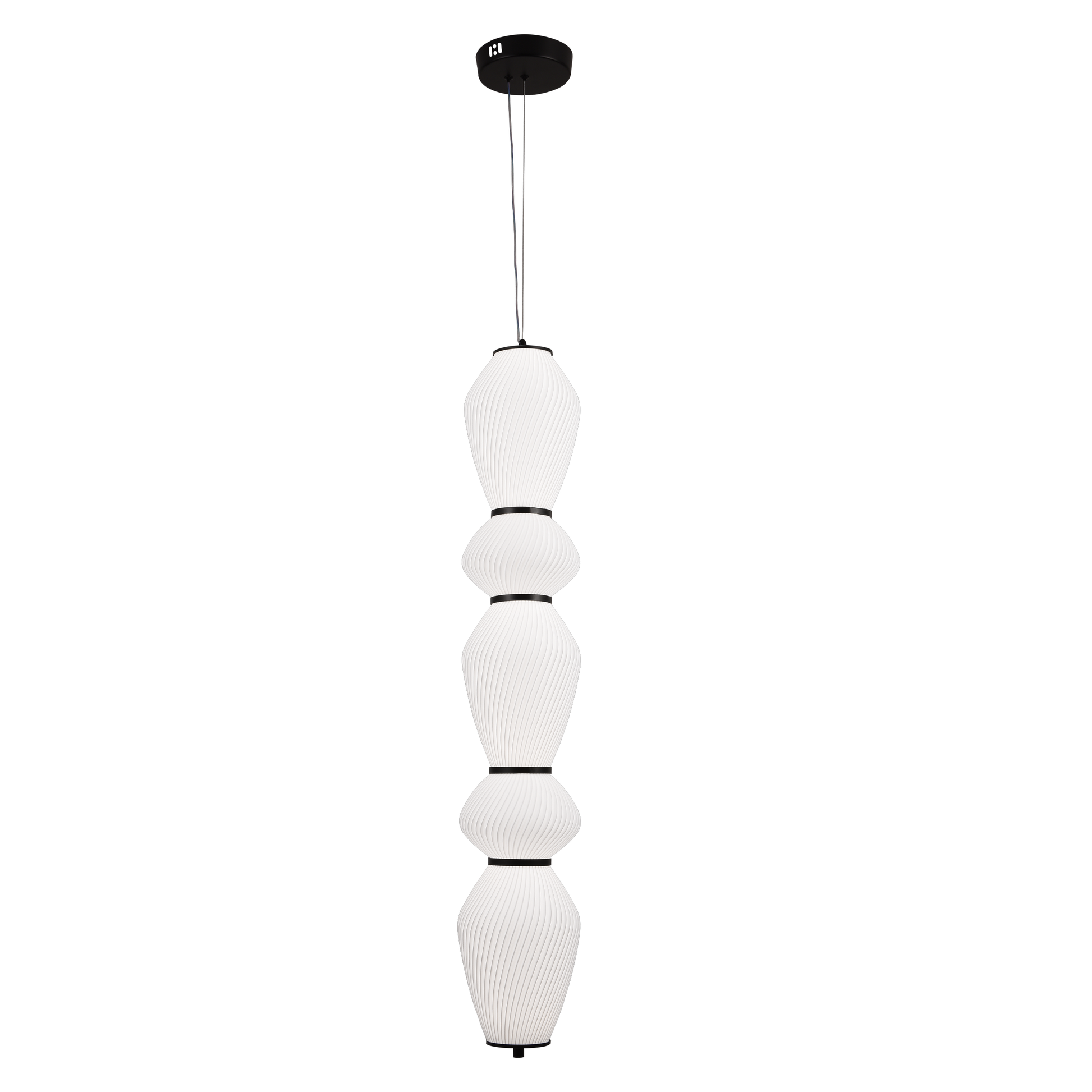 Lustra LED Suspendata cu Telecomanda 77W, LM510/5BK, Inaltime Reglabila, Lumina Calda/Rece/Neutra 3000K/4000K/6000K, Alb, Metal Lustre LED cu Telecomanda Default Title Alessandro Design