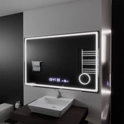 Oglinda LED Rectangulara, 120x80cm, Souverain MotionGlow Marcello, Sistem Dezaburire, Ceas & Termometru, Lupa Cosmetica, Dimabila Oglinzi Marcello Default Title Alessandro Design