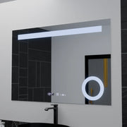 Oglinda LED Rectangulara, 120x80cm, ABSOLU MotionGlow Marcello, Sistem Dezaburire, Ceas & Termometru, Lupa Cosmetica, Dimabila Oglinzi Marcello Default Title Alessandro Design