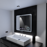 Oglinda LED Rectangulara, 80x60cm, Riflesso MotionGlow Marcello, Sistem Dezaburire, Ceas & Termometru, Lupa Cosmetica, Dimabila Oglinzi Marcello Default Title Alessandro Design