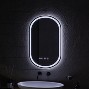 Oglinda LED Touch ONIRA Sistem Dezaburire, Ceas si Temperatura 50x80 cm Oglinzi Korman S Default Title Alessandro Design