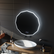 Oglinda LED Rotunda, 80cm, VIVO Touch, Sistem Dezaburire, Dimabila Oglinzi Korman E Default Title Alessandro Design