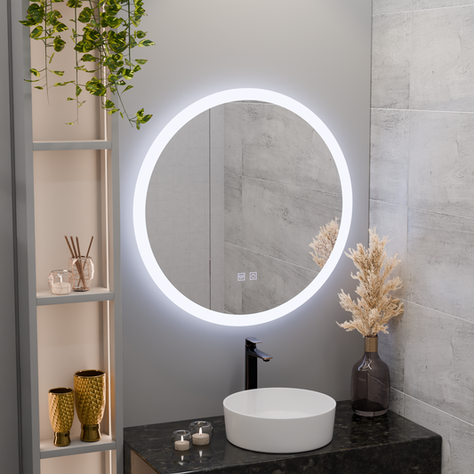 Oglinda LED Rotunda, 70cm, Noxia Touch, Sistem Dezaburire, Dimabila Oglinzi Korman E Default Title Alessandro Design