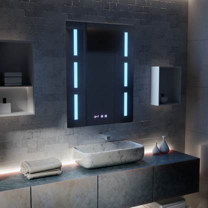 Oglinda LED Touch Erich S86/60X80 Sistem Dezaburire, Ceas si Temperatura 60x80 cm Oglinzi Korman S Default Title Alessandro Design