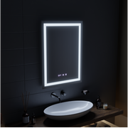 Oglinda LED Touch MODENA Sistem Dezaburire, Ceas si Temperatura 60x80 cm Oglinzi Korman S Default Title Alessandro Design