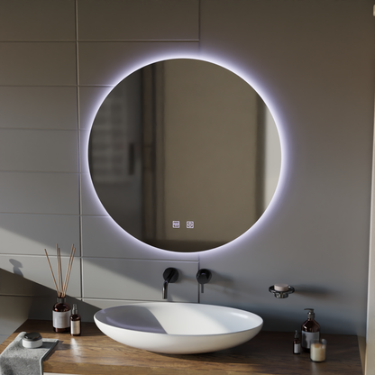 Oglinda LED Rotunda, 70cm, Isolda, Touch, Sistem Dezaburire Oglinzi Korman E Default Title Alessandro Design