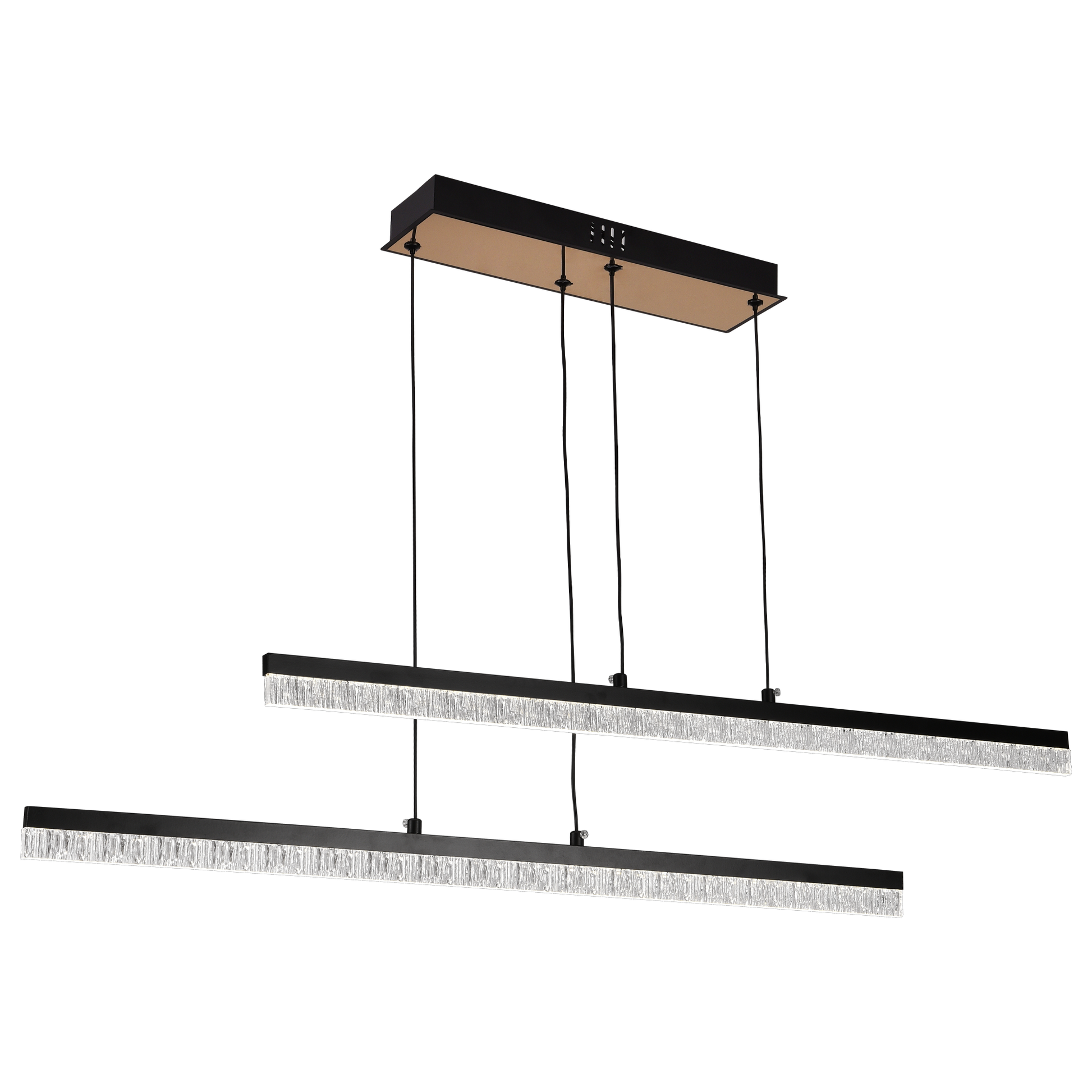 Lustra LED Suspendata cu Telecomanda, STRATA, 2 elemente, 37W, Lumina 3000/4000/6000K, Negru, Inaltime Reglabila Lustre LED cu Telecomanda Default Title Alessandro Design