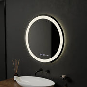 Oglinda LED Rotunda, 60cm, Celeste MotionGlow Marcello, Sistem Dezaburire, Ceas & Termometru, Dimabila, Lumina Calda Neutra Rece 3000K/4000K/6000K Oglinzi Marcello Default Title Alessandro Design
