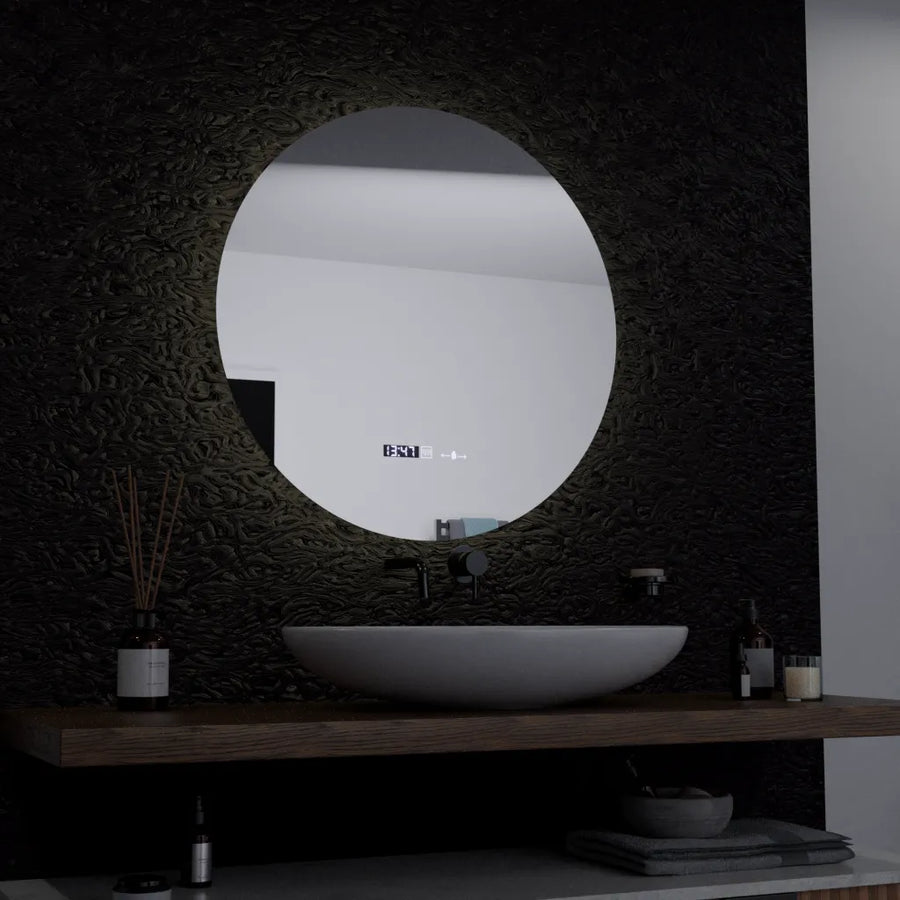 Oglinda LED Rotunda, 60cm, Serenite MotionGlow Marcello, Sistem Dezaburire, Ceas & Termometru, Dimabila Oglinzi Marcello Default Title Alessandro Design