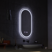 Oglinda LED Touch ONIRA Sistem Dezaburire, Ceas si Temperatura 50x80 cm Oglinzi Korman S Default Title Alessandro Design